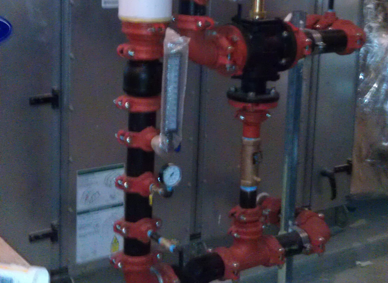 Industrial Chilled Water Pipe Installation